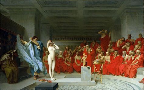 Gérôme "Phrynè dévoilée devant l'Aréopage"